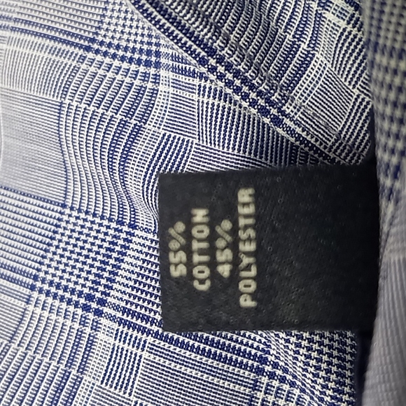 Tommy Hilfiger Blue Plaid Button Up Shirt Men's Size 2XL Wrinkle Free - Picture 14 of 16